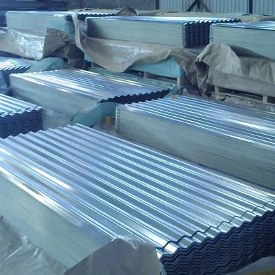 Zinc Corrugated Galvanized Steel Sheet Plate Z10 - Z29 For Roofing EN10147