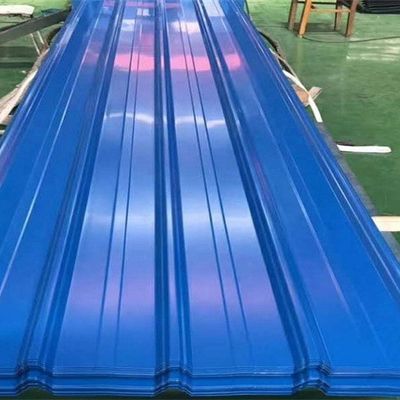 Corrugated Gi Galvanized Steel Sheet PPGI PPGL Colour Coated Roof Plate