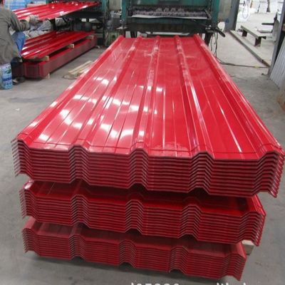 Cold Drawn Color Coated PPGI Corrugated Sheet Galvanized Zinc Roofing Sheet SGCC
